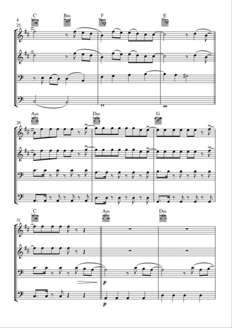 Flowers Trombone scores gallery preview page 4