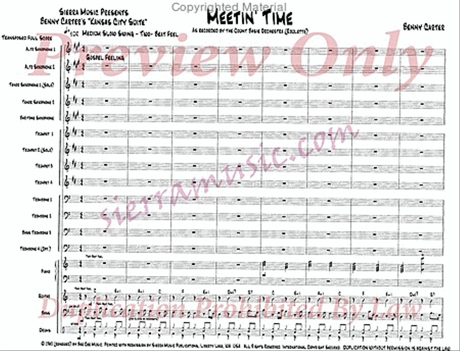 Meetin' Time Big Band scores gallery preview page 2