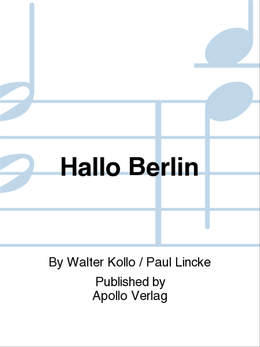 Hallo Berlin Piano scores gallery preview page 1