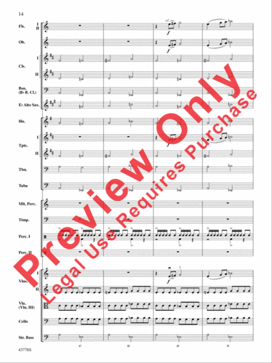Godzilla Full Orchestra scores gallery preview page 34