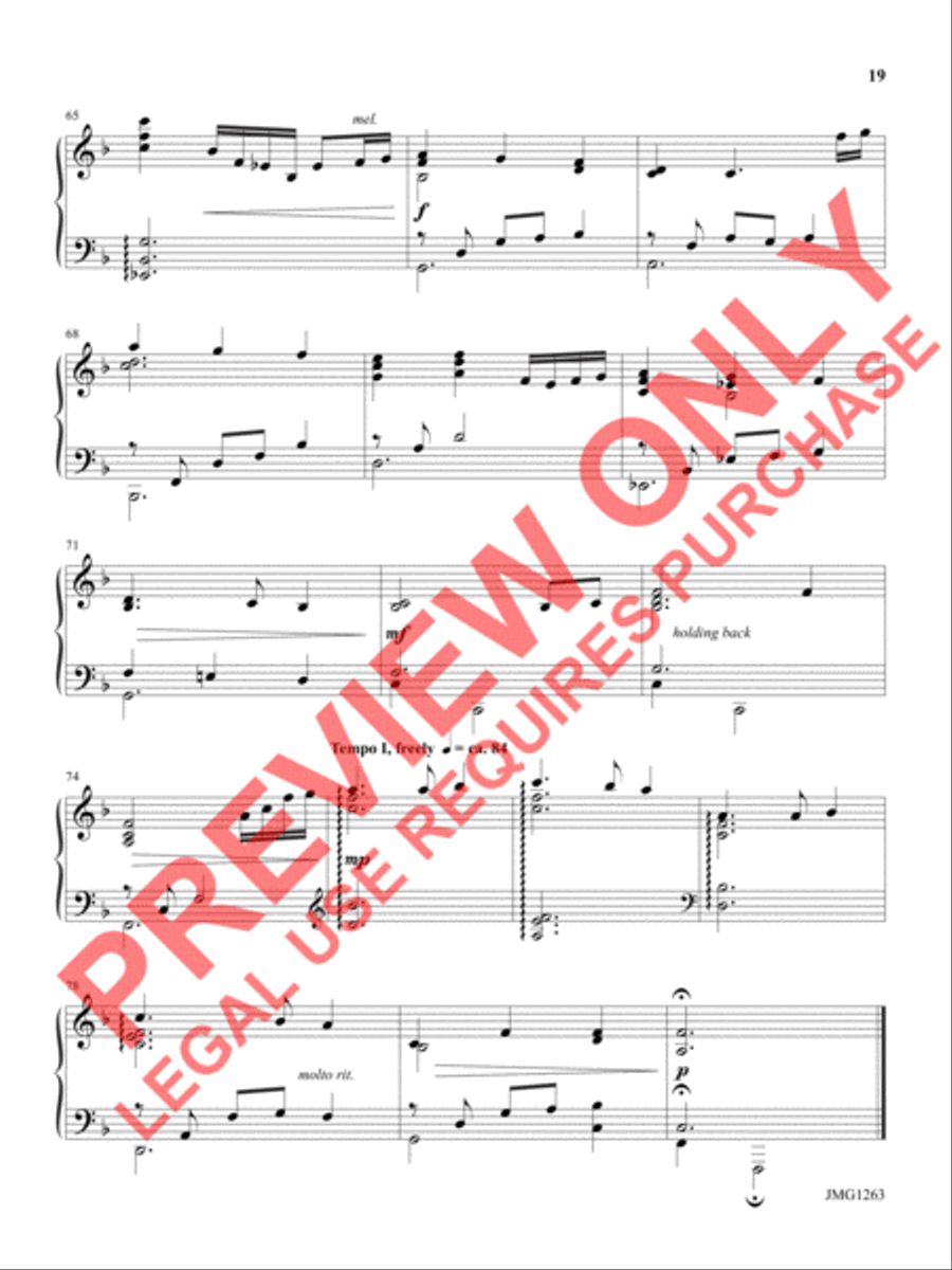 A Peaceful Noel Piano Solo scores gallery preview page 17