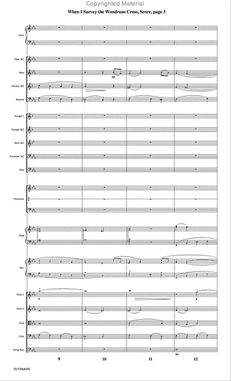 When I Survey the Wondrous Cross - Orchestral Score and Parts Choir scores gallery preview page 4