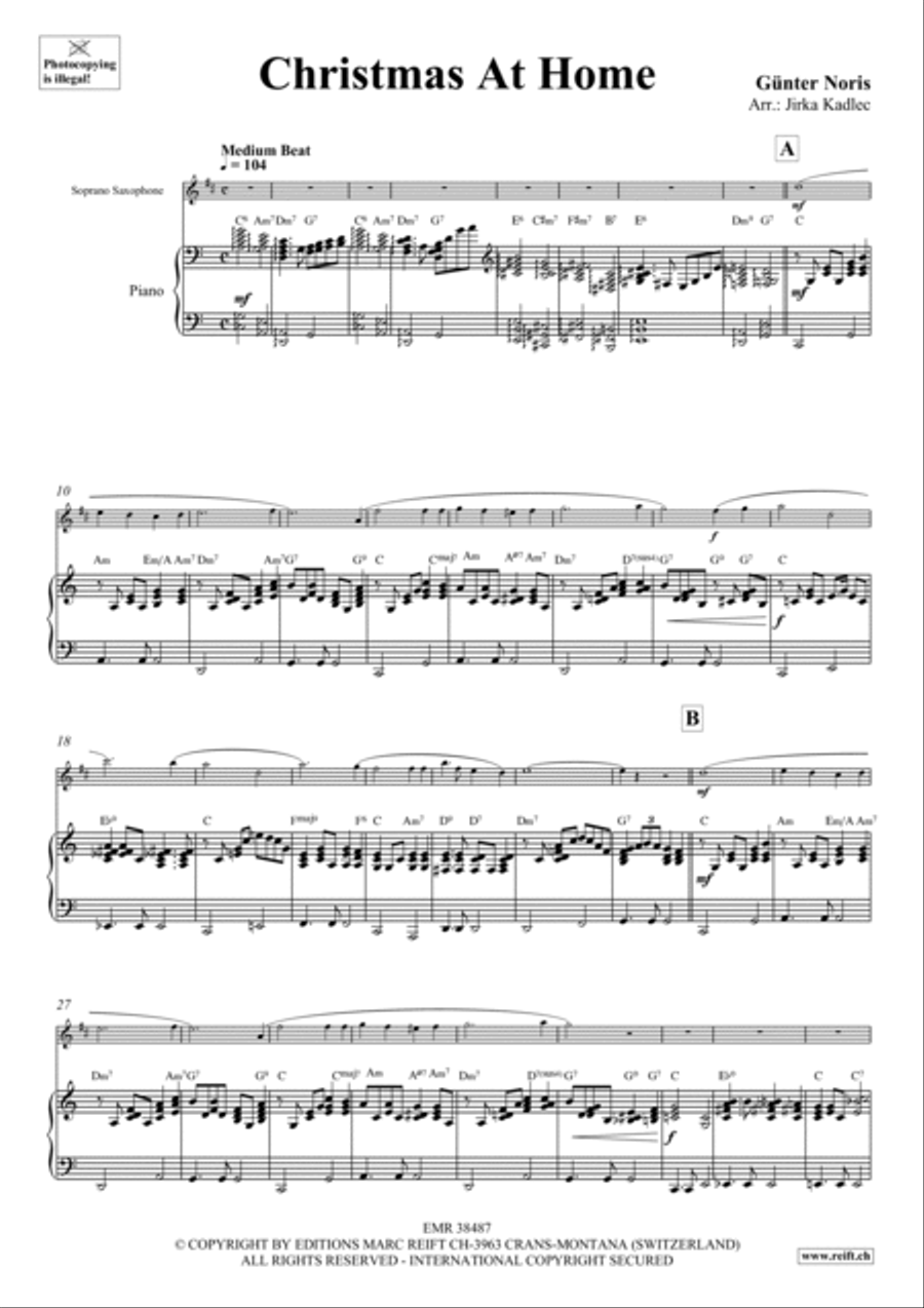 Christmas At Home Soprano Saxophone scores gallery preview page 3