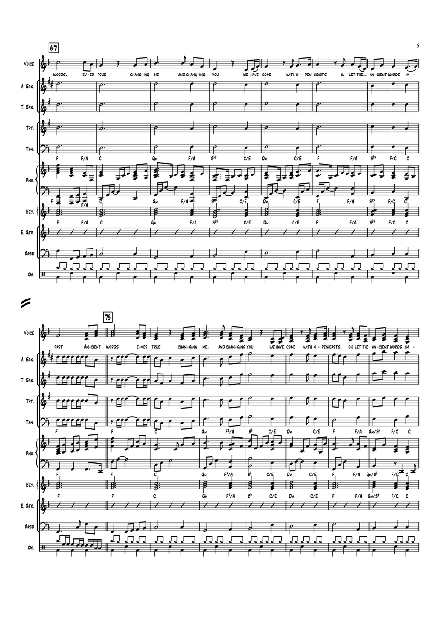 Ancient Words Ancient Words Large Ensemble scores gallery preview page 5