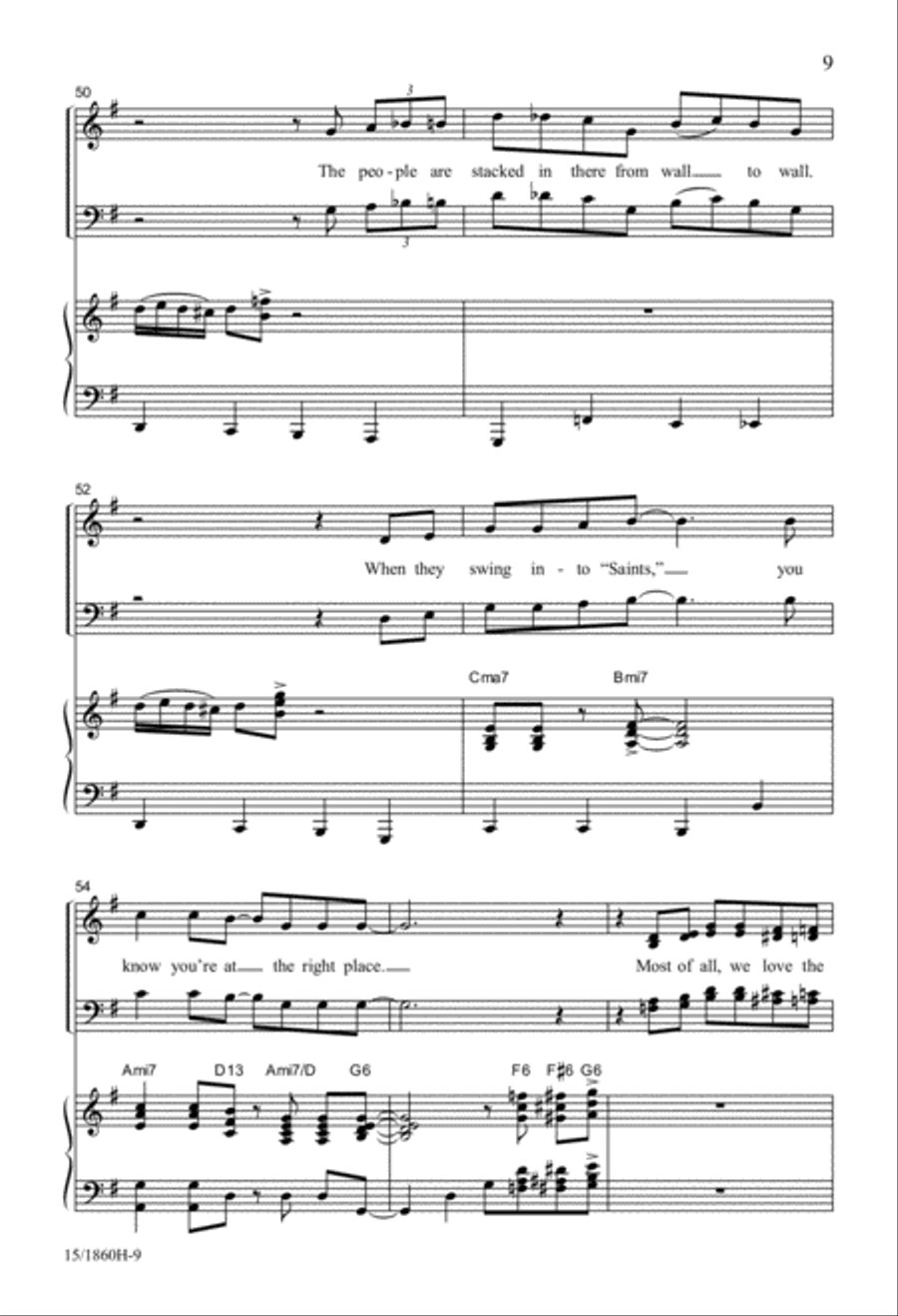 City of Jazz 4-Part scores gallery preview page 9