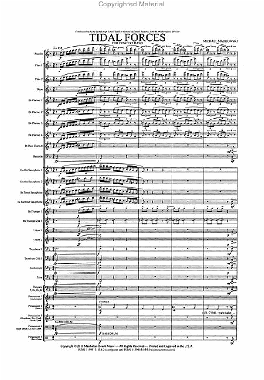 Tidal Forces Tidal Forces Concert Band scores gallery preview page 2
