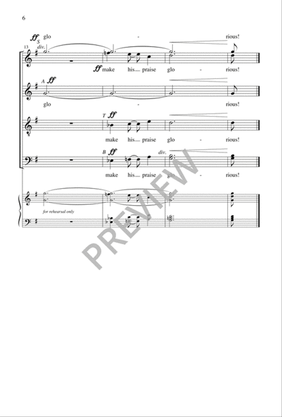 Seven Short Choral Meditations Divisi scores gallery preview page 6