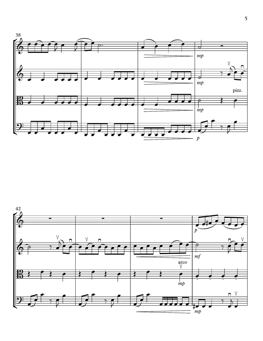 I Write Sins Not Tragedies String Quartet scores gallery preview page 5