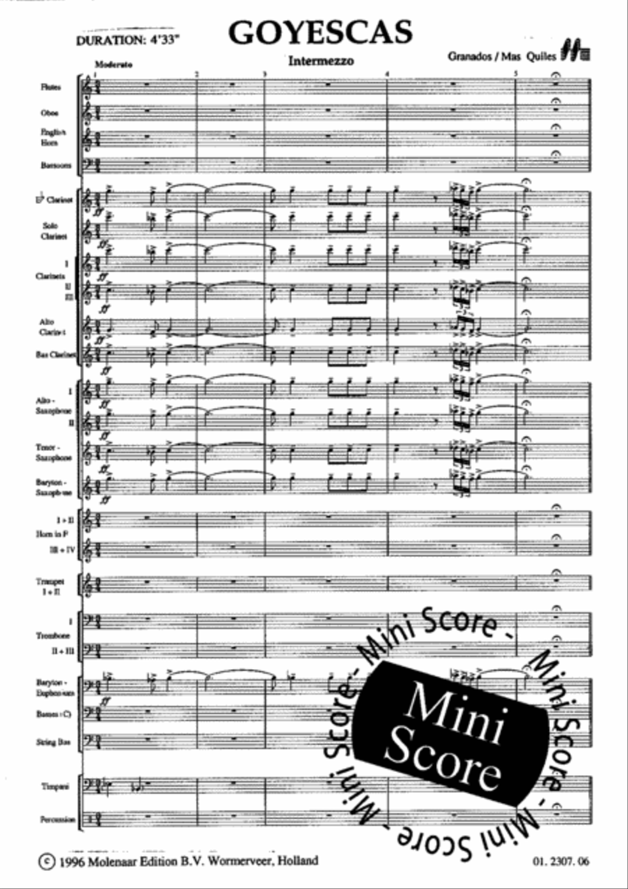 Goyescas Goyescas Concert Band scores gallery preview page 5