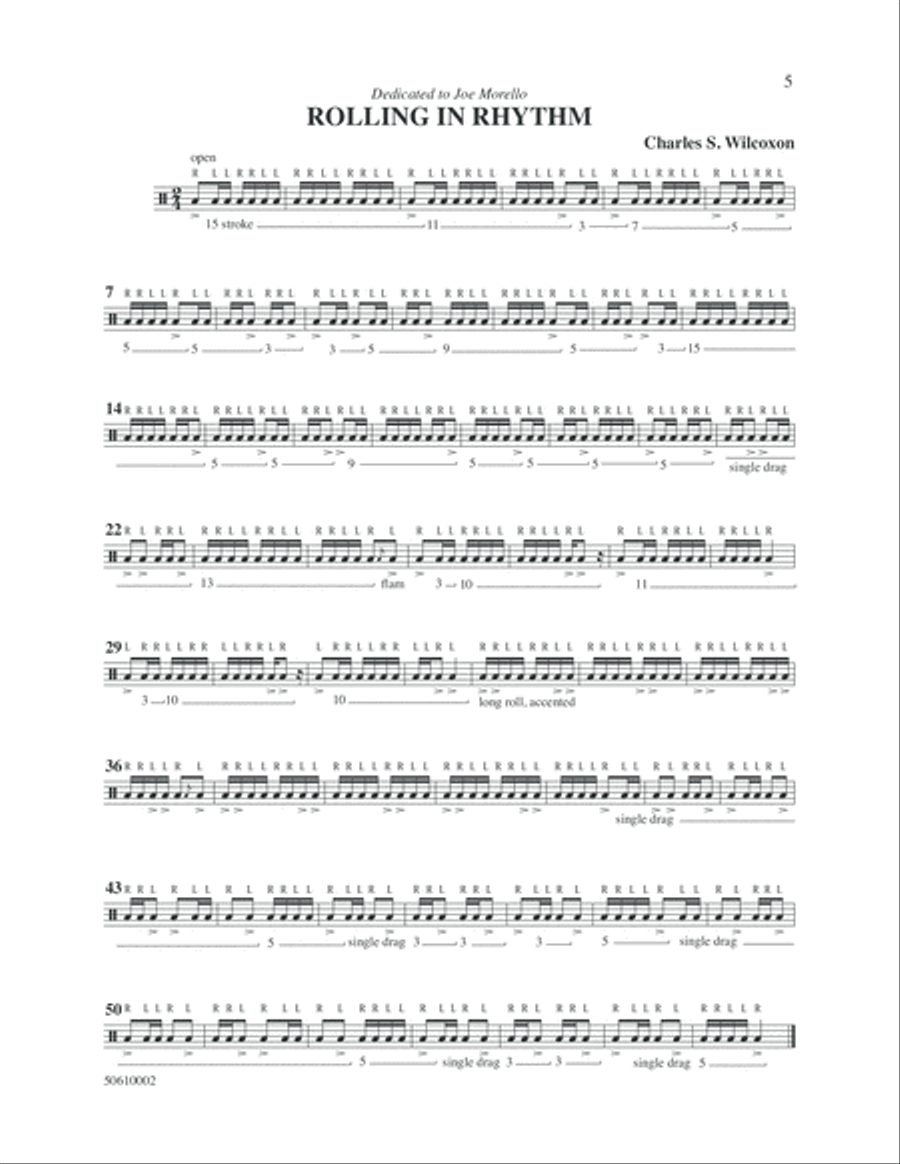 The Collected Solos of Charley Wilcoxon Percussion scores gallery preview page 5