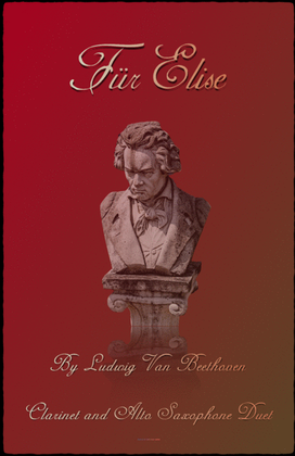 Book cover for Für Elise, Clarinet and Alto Saxophone Duet