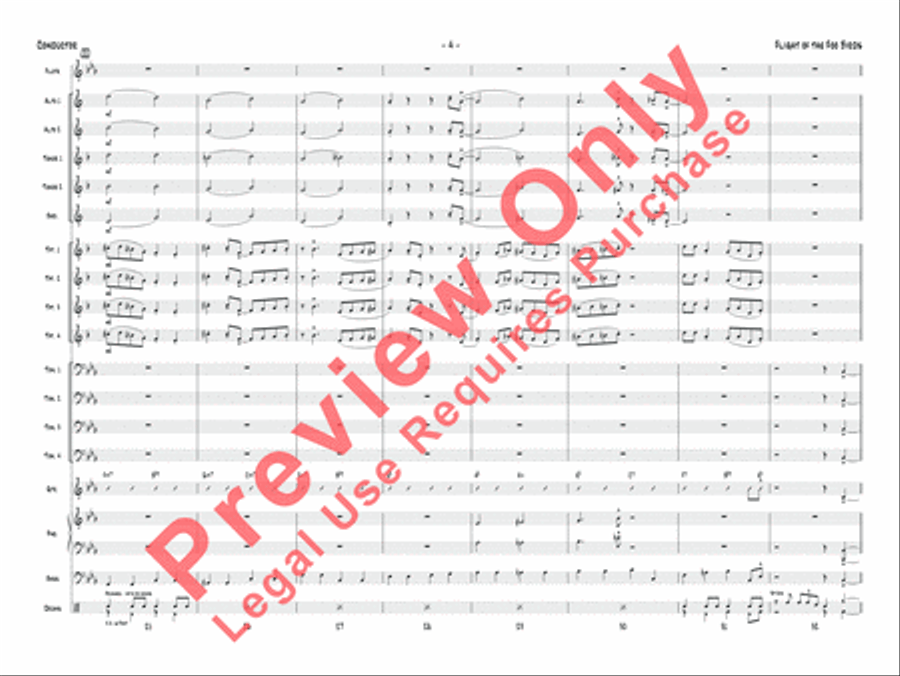 Flight of the Foo Birds Jazz Ensemble scores gallery preview page 21