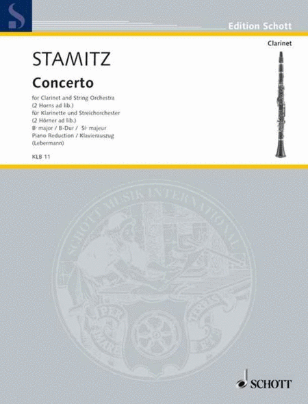 Stamitz - Concerto B Flat Clarinet/Piano