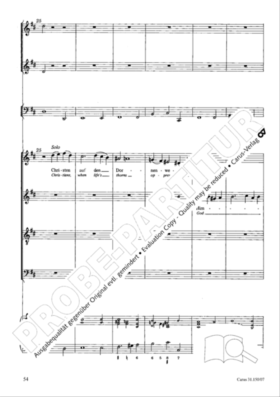 O my Lord, I long for thee (Nach dir, Herr, verlanget mich) 4-Part scores gallery preview page 55