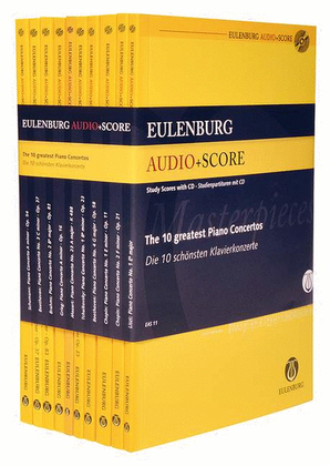 The 10 Greatest Piano Concertos (10 Eulenburg Audio+scores Boxed Set)