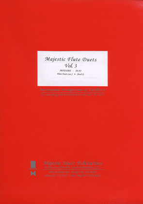 Book cover for Majestic Flute Duets, Vol. 3
