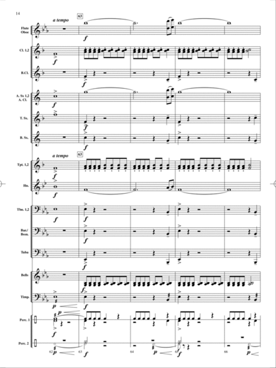 On Holiday Concert Band scores gallery preview page 15