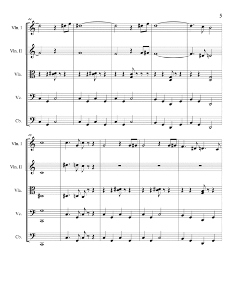 The Italian Affair Chamber Orchestra scores gallery preview page 5