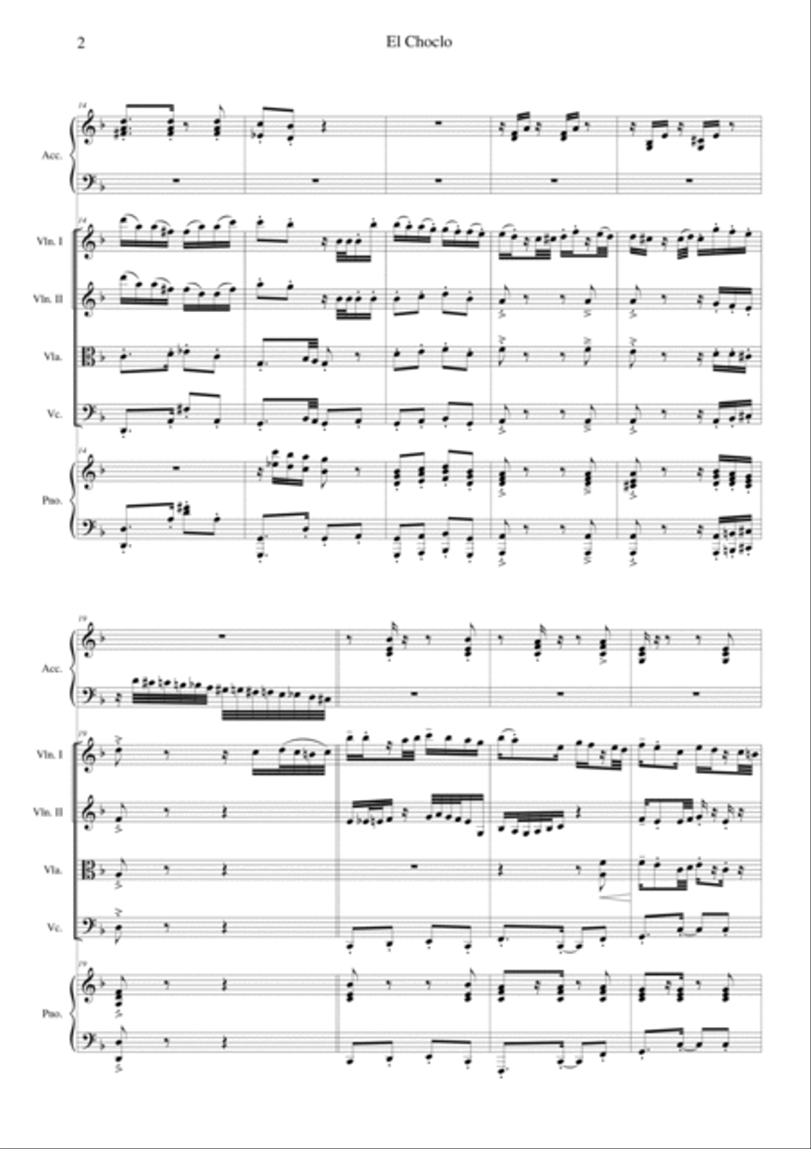El Choclo Orchestra scores gallery preview page 2