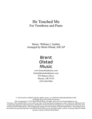 Book cover for He Touched Me
