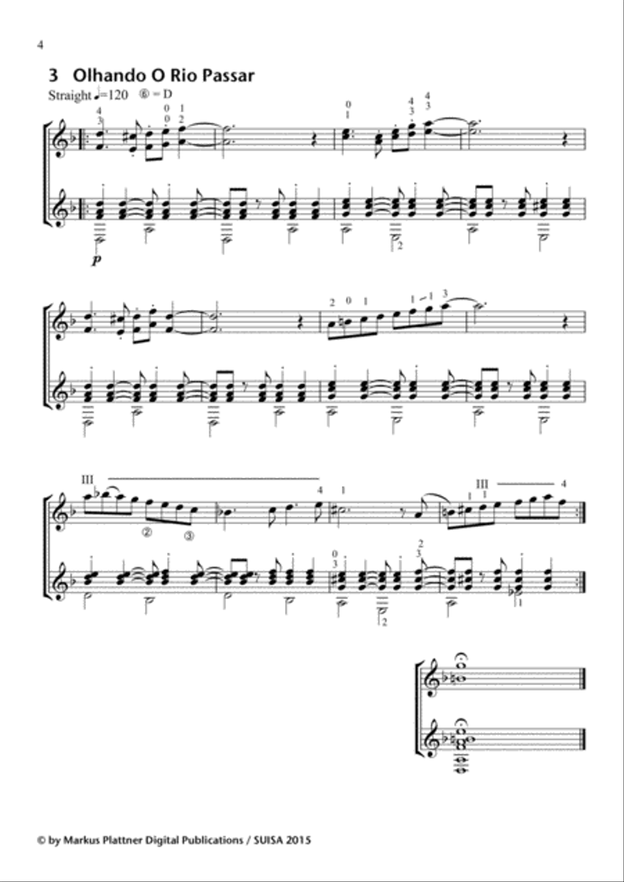 Dynamic Duets for 2 (fingerstyle) Guitars Fingerpicking Guitar scores gallery preview page 6