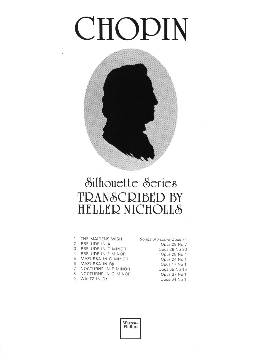 Chopin - Silhouette Series Piano Solo scores gallery preview page 1