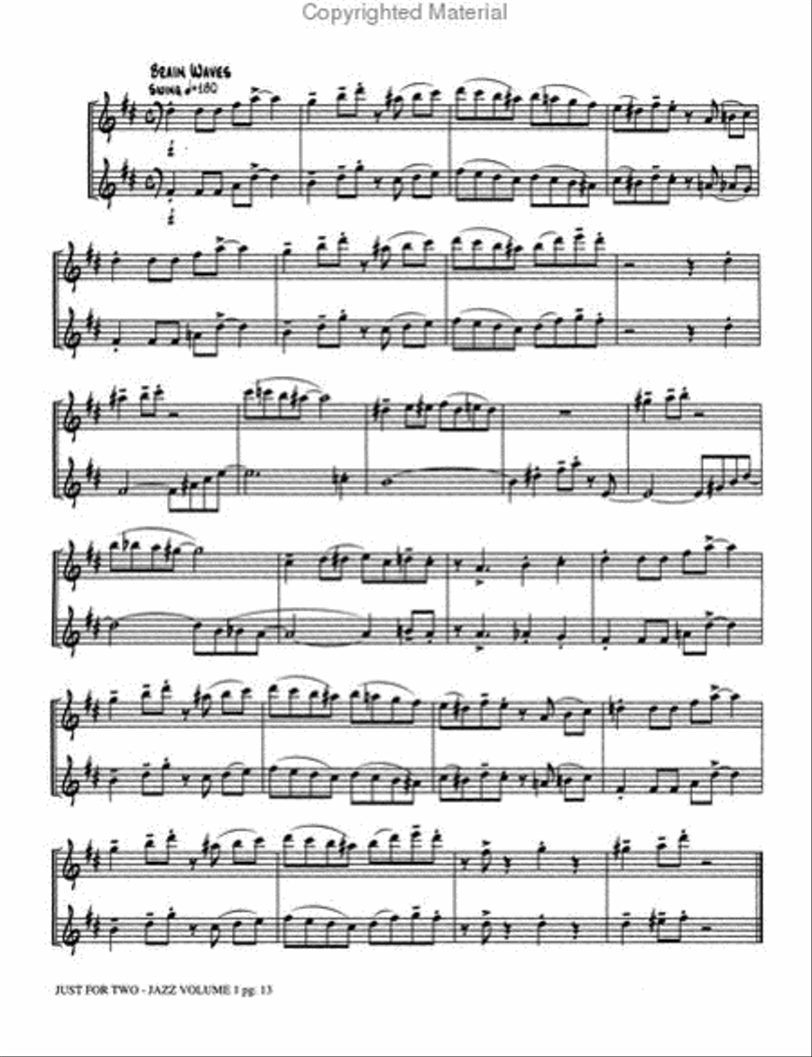 Just for Two Jazz, Volume 1 Small Ensemble scores gallery preview page 4
