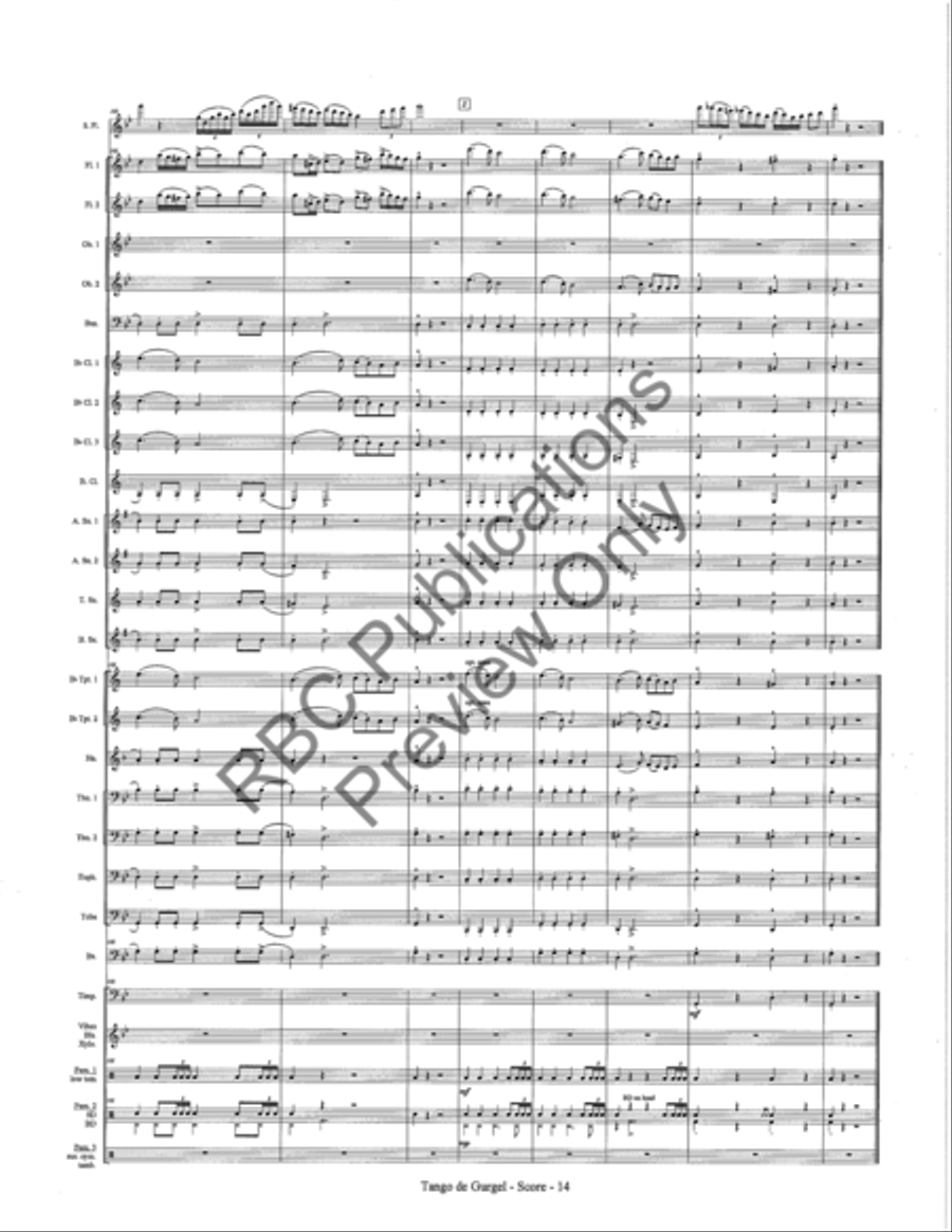 Tango De Gurgel (Score) Tango De Gurgel (Score) Concert Band scores gallery preview page 17