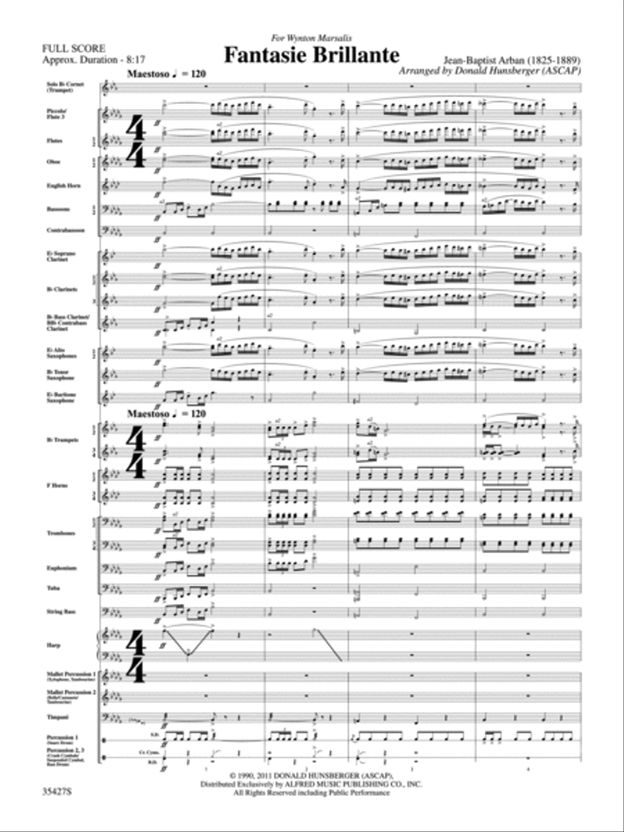Fantasie Brillante Concert Band scores gallery preview page 2