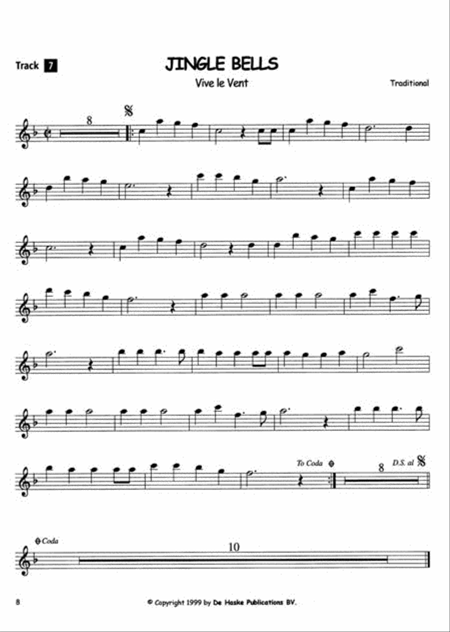 Merry Christmas Flute Solo scores gallery preview page 2