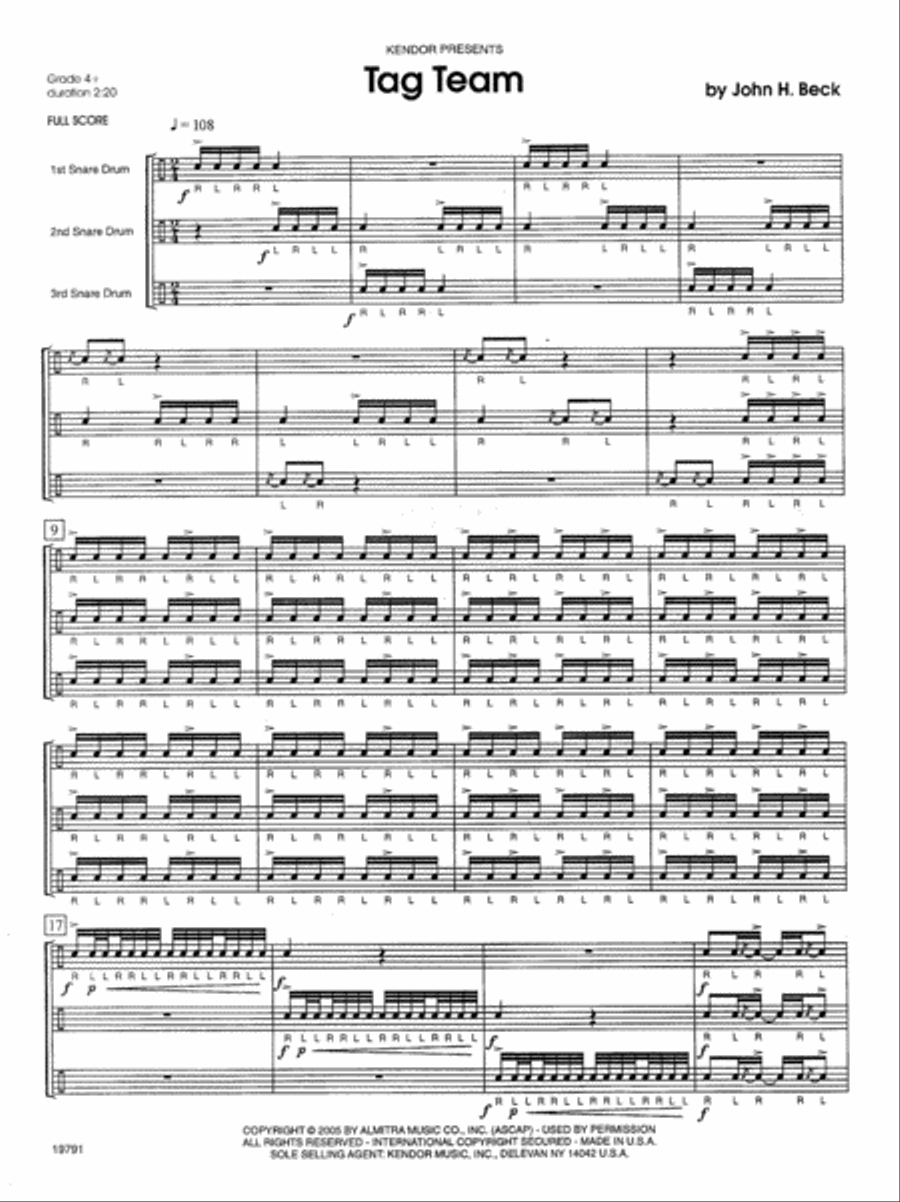 Tag Team Percussion scores gallery preview page 2