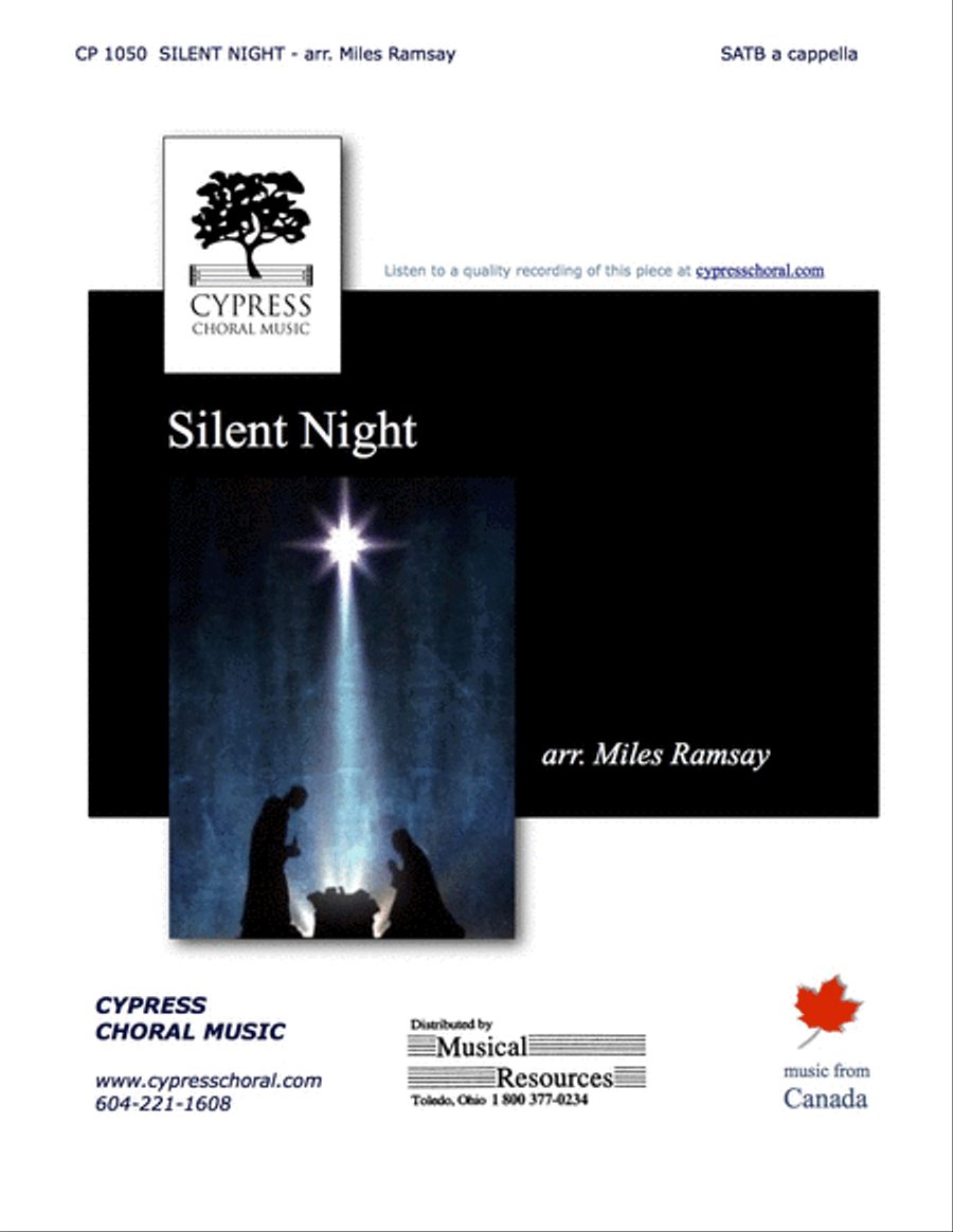 Silent Night Silent Night 4-Part scores gallery preview page 1