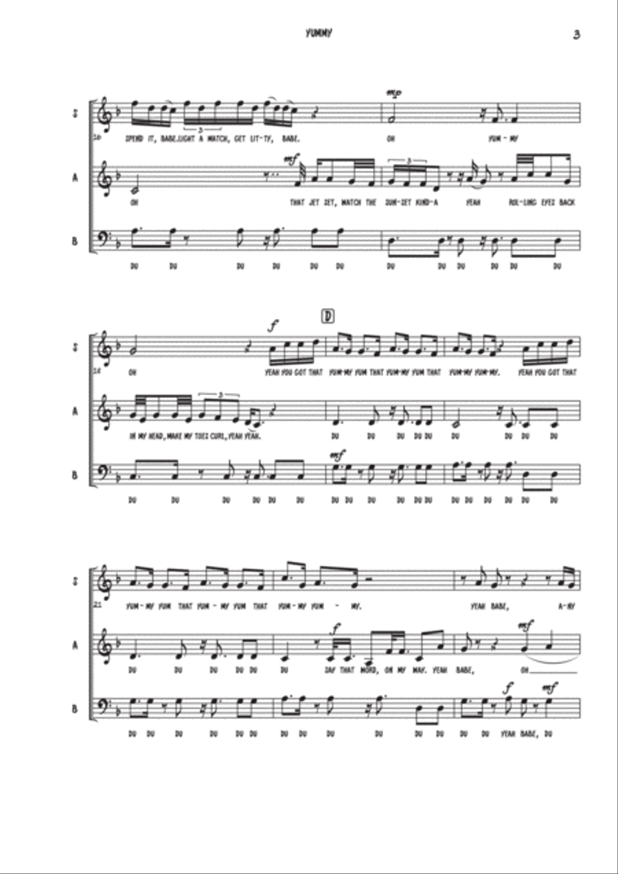 Yummy 3-Part scores gallery preview page 3