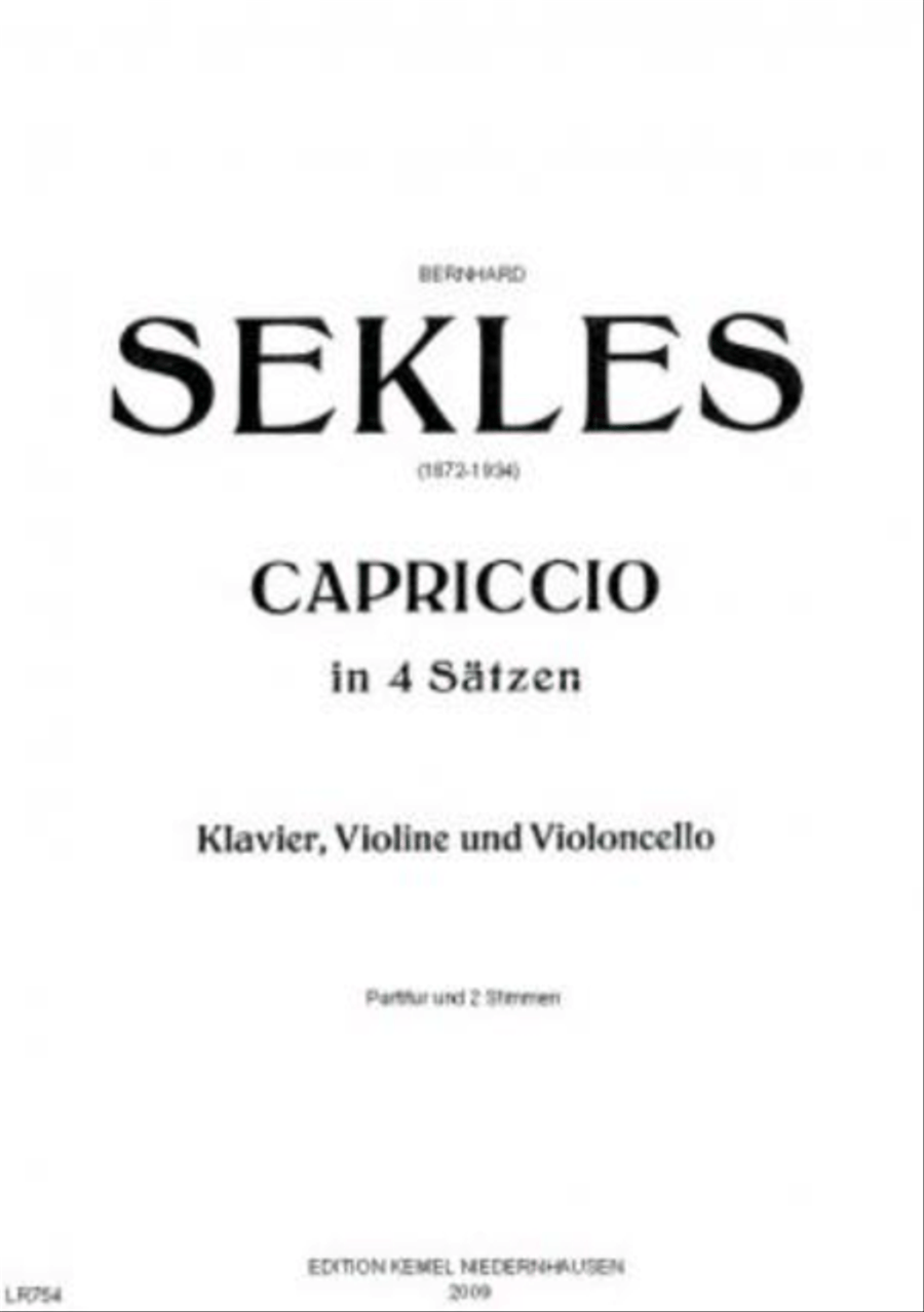 Capriccio in 4 Sätzen Capriccio in 4 Sätzen Piano Trio scores gallery preview page 1