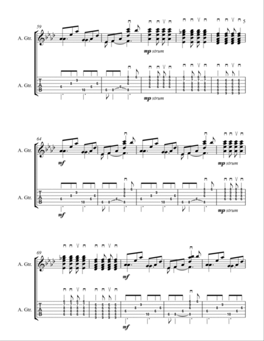 Thick As A Brick Thick As A Brick Guitar Solo scores gallery preview page 5