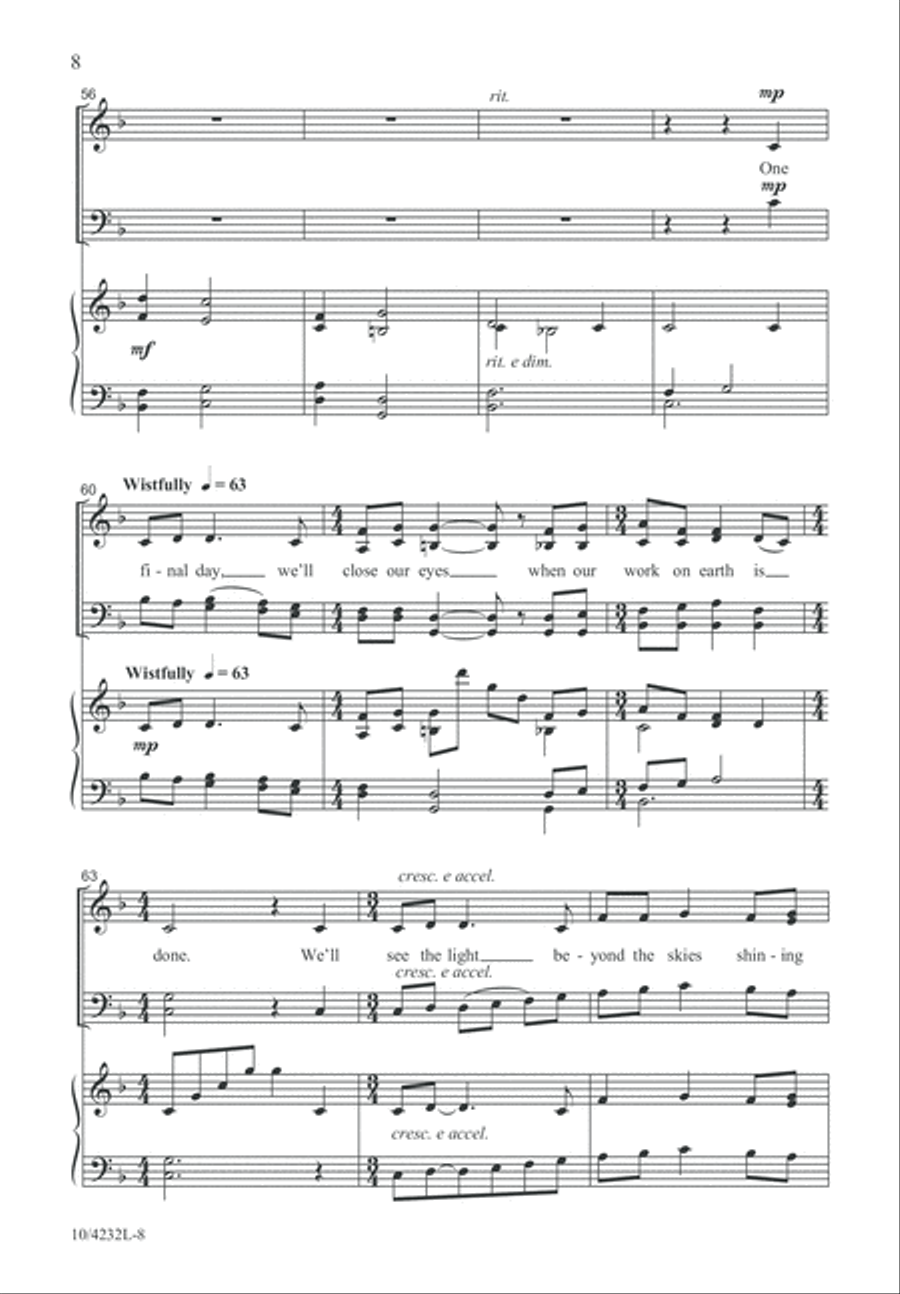 We Live by Faith We Live by Faith 4-Part scores gallery preview page 9