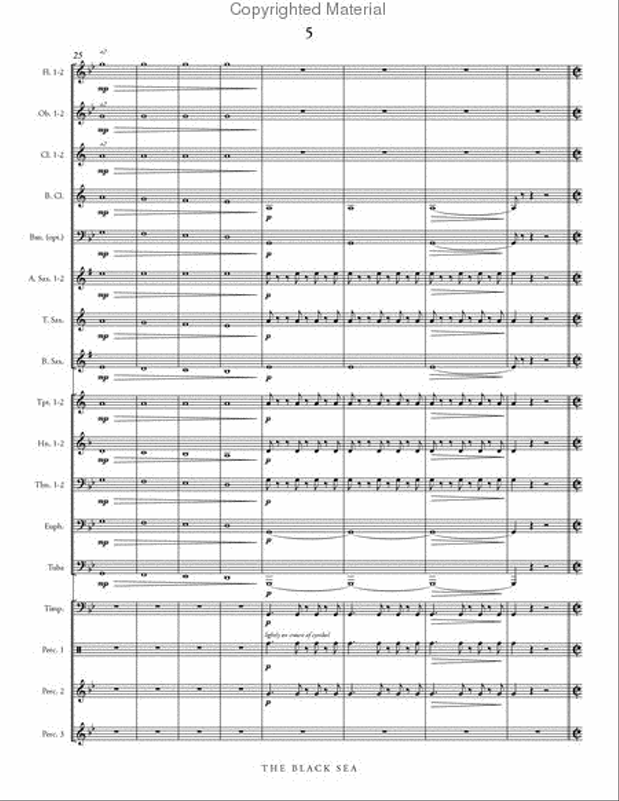 The Black Sea The Black Sea Concert Band scores gallery preview page 6