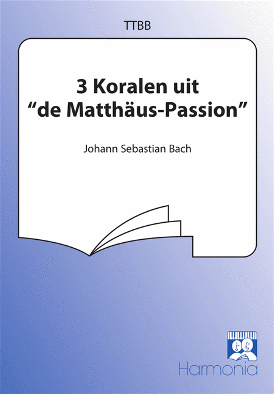 Drie Koralen uit de Matthäus Passion TTBB scores gallery preview page 1