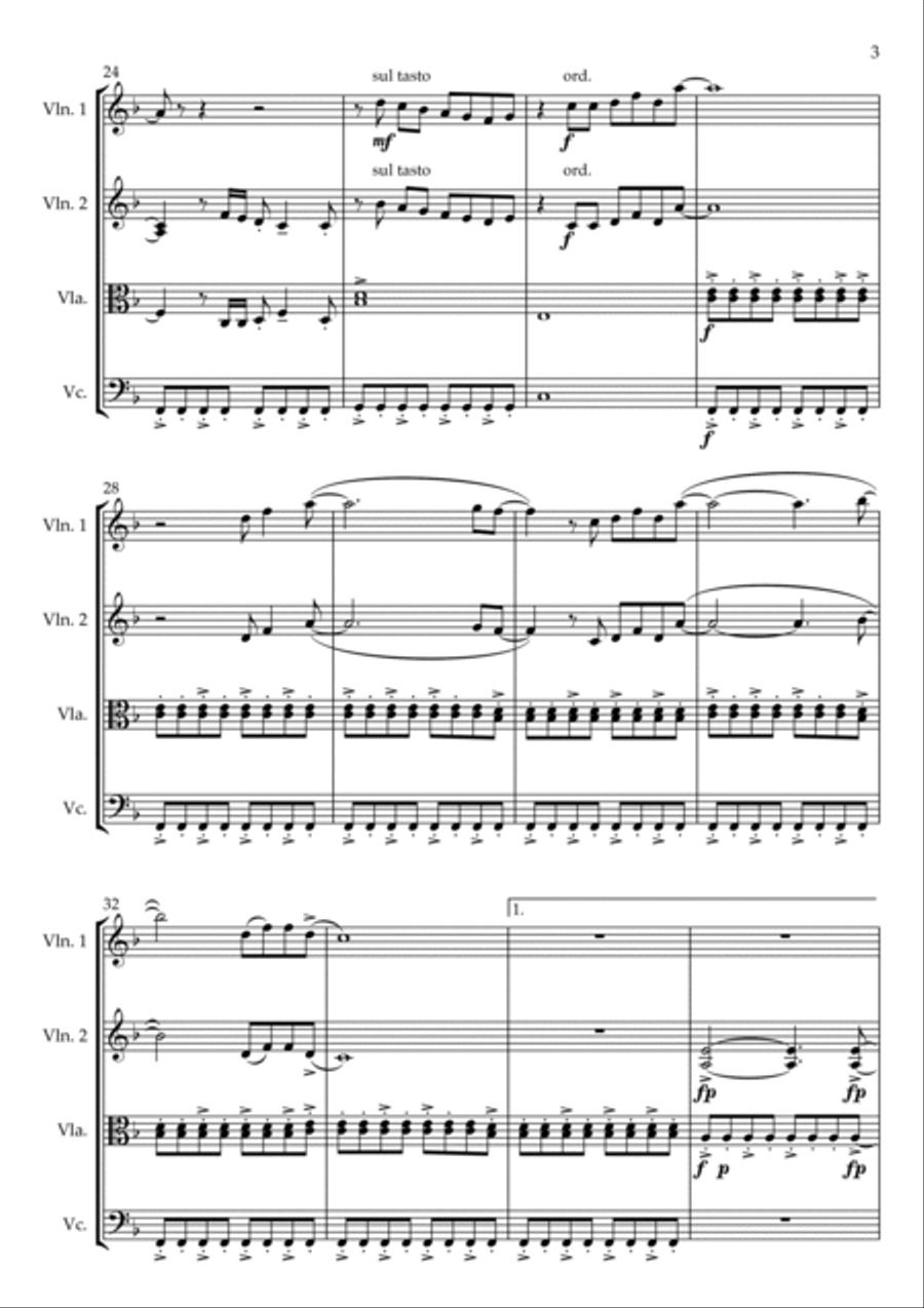 Grapejuice Grapejuice String Quartet scores gallery preview page 3
