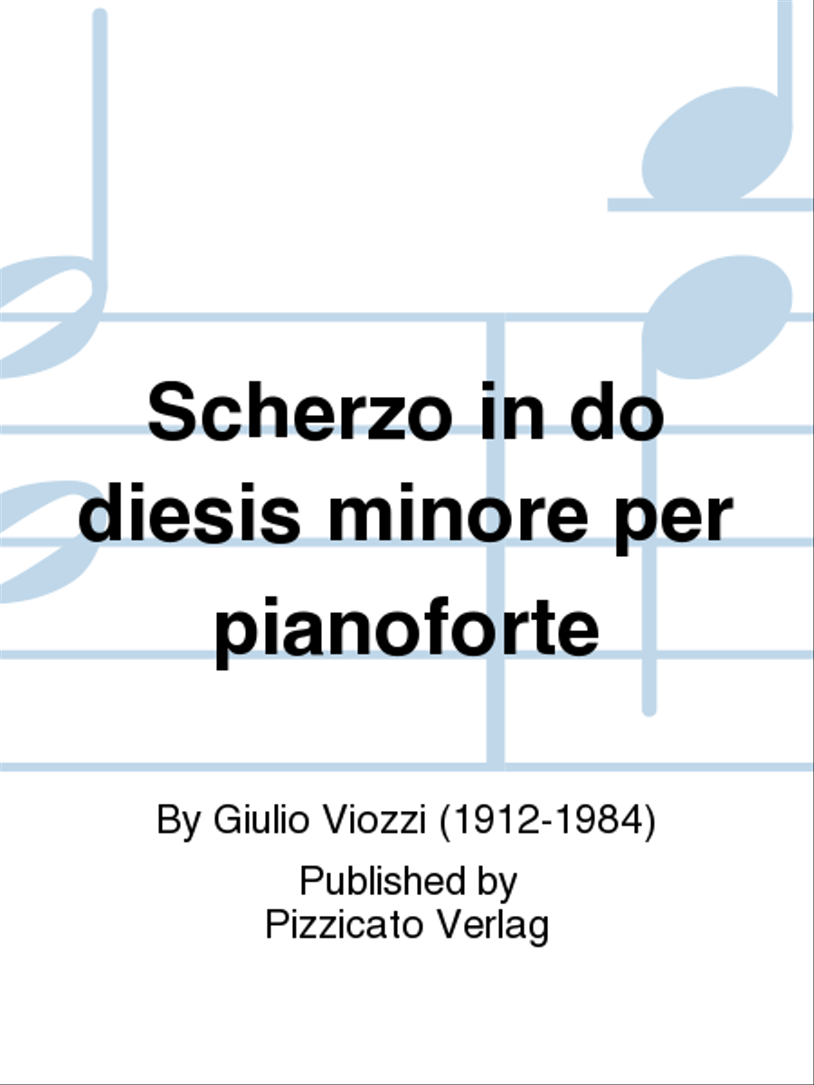 Scherzo in do diesis minore per pianoforte Piano Solo scores gallery preview page 1