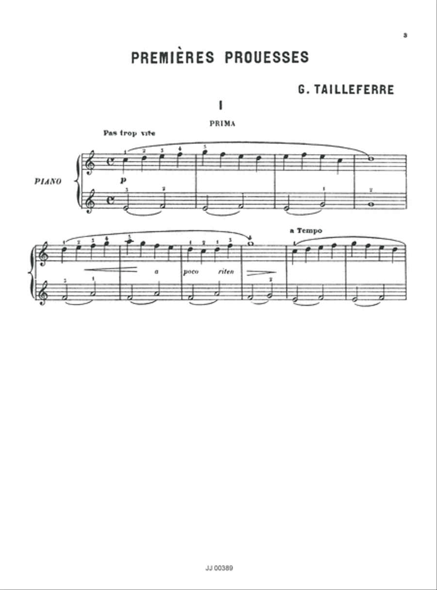 Premieres Prouesses - 6 Pieces Faciles Easy Piano scores gallery preview page 3