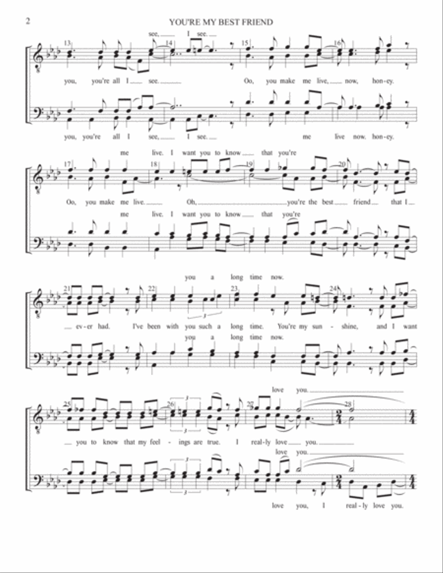 You're My Best Friend You're My Best Friend Small Ensemble scores gallery preview page 2