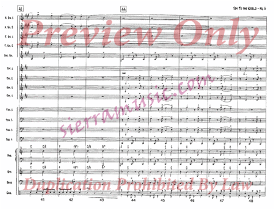 Joy to the World Jazz Ensemble scores gallery preview page 7