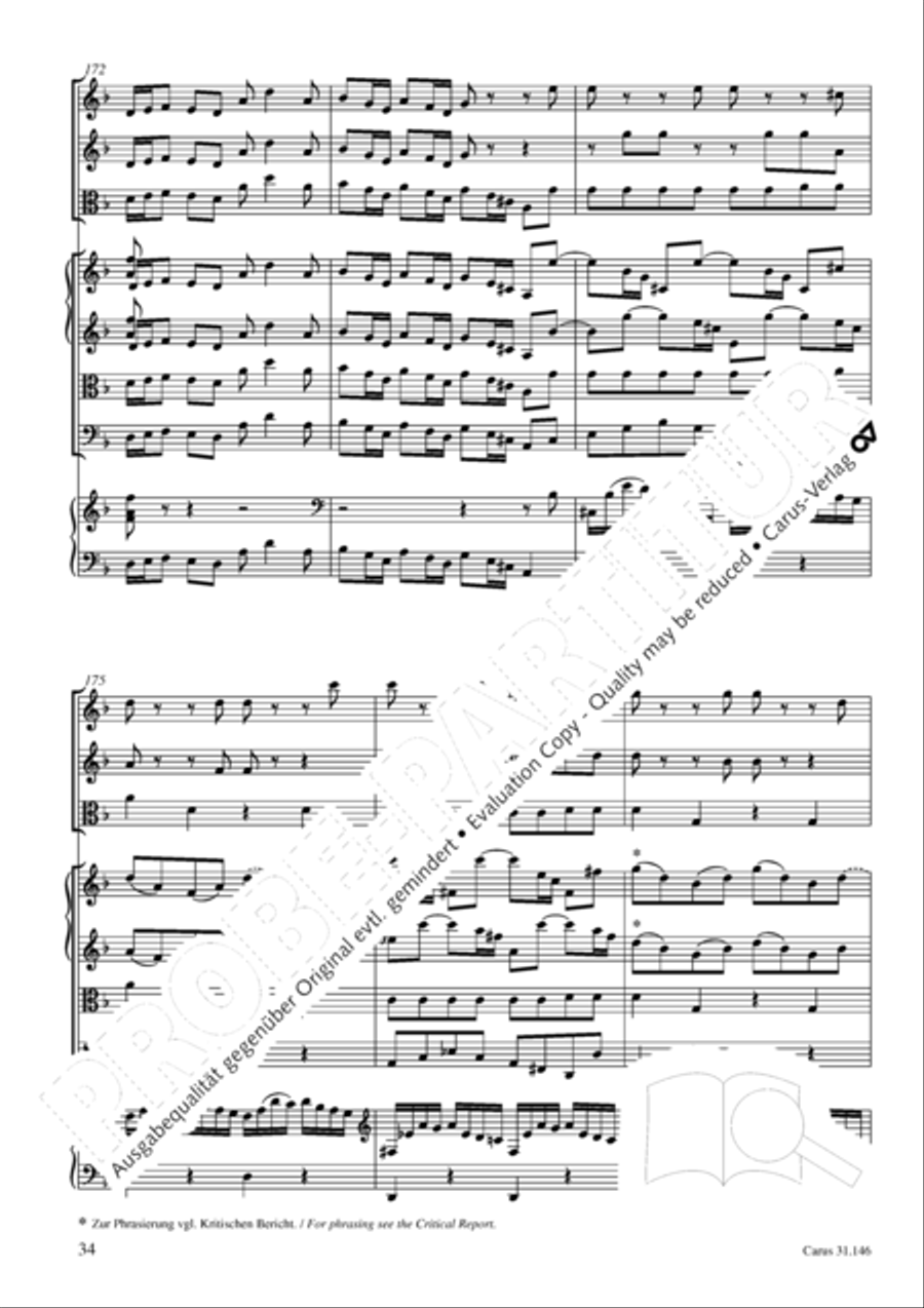 Through bitter tribulation we enter into God's kingdom (Wir mussen durch viel Trubsal in das Reich Gottes eingehen) 4-Part scores gallery preview page 35