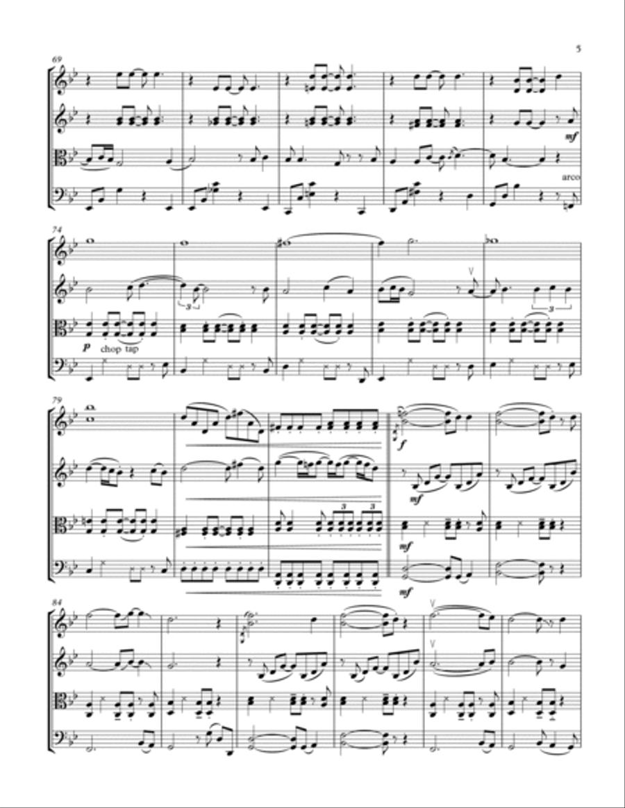 Like A Stone String Quartet scores gallery preview page 5