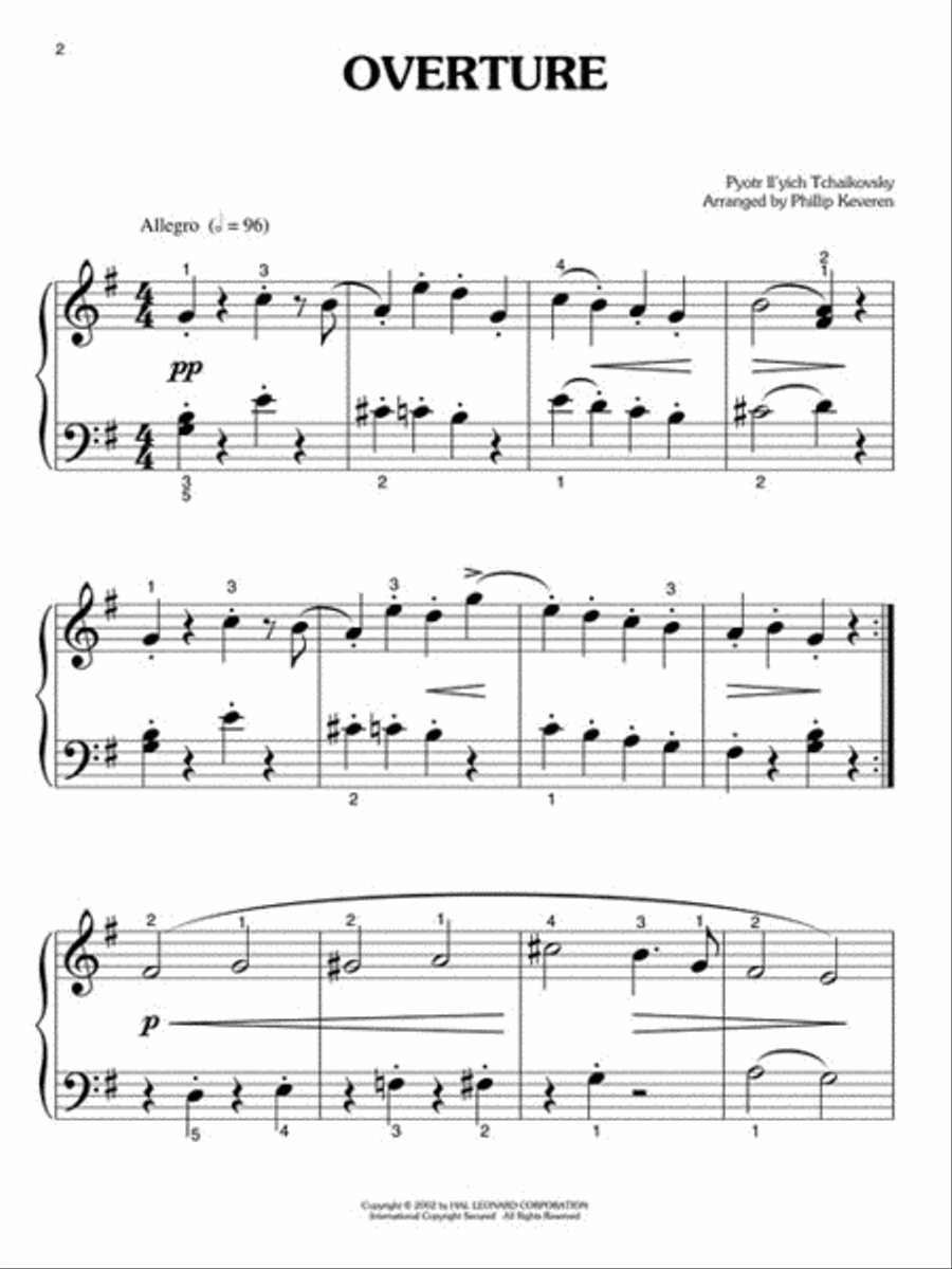 The Nutcracker Easy Piano scores gallery preview page 2