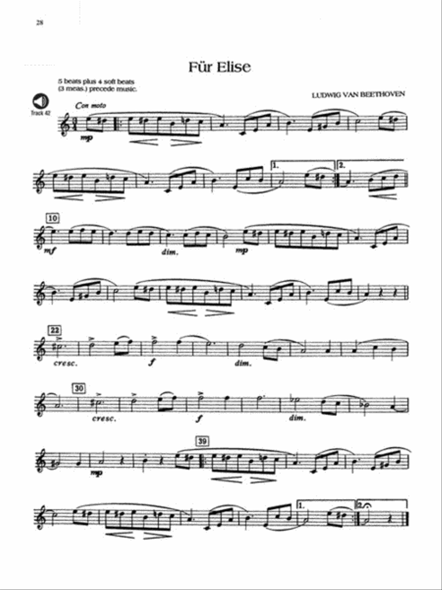 Easy Clarinet Solos, Vol. I – Student Level Clarinet Solo scores gallery preview page 4