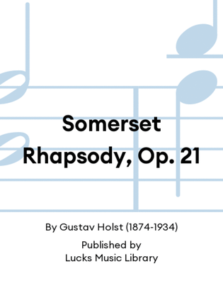 Book cover for Somerset Rhapsody, Op. 21