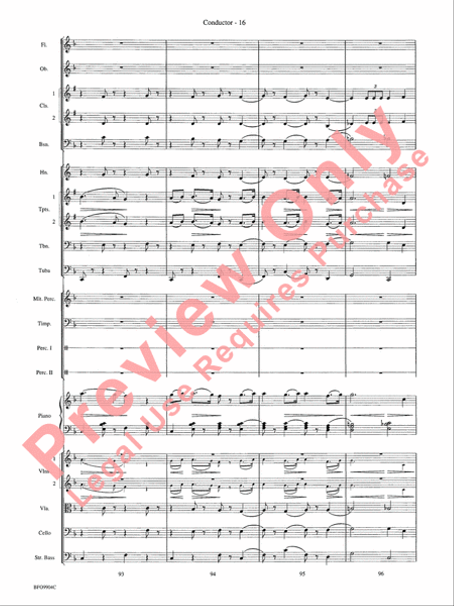 Commencement Suite Full Orchestra scores gallery preview page 19