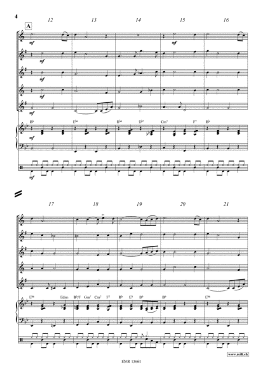 Deep River Deep River Saxophone Quintet scores gallery preview page 4